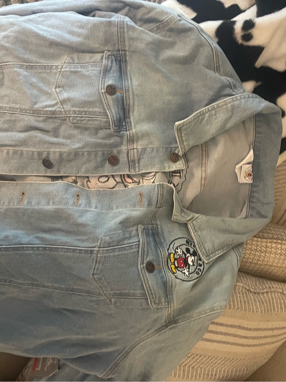 Disney Light Blue Denim Jacket Mickey & Co.